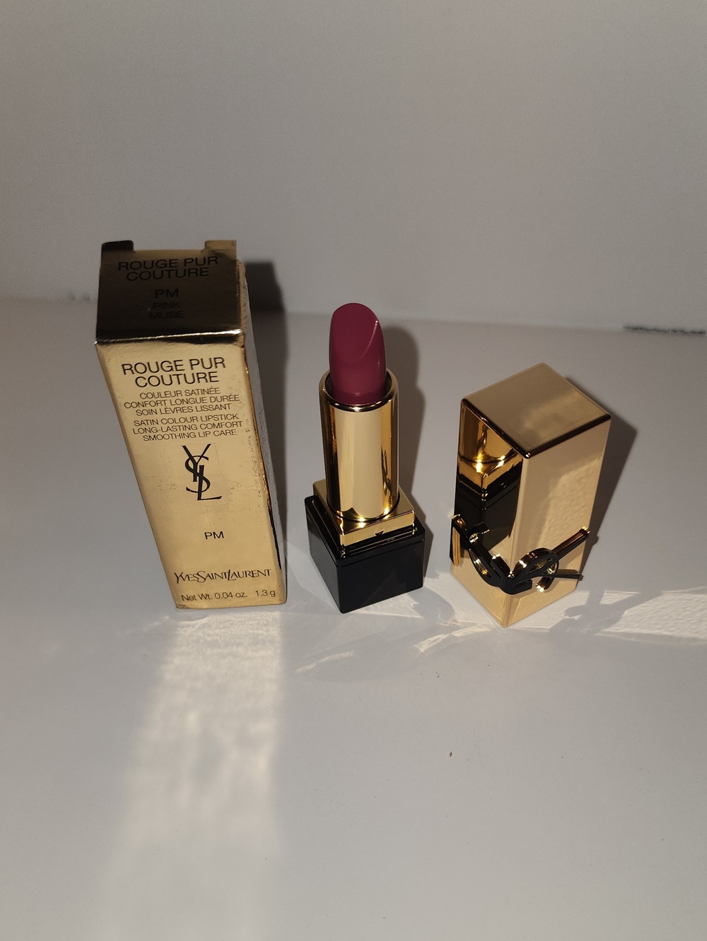 Yves Saint Laurent Rouge Pur Couture Satin Lipstick- PM Pink Muse- Mini